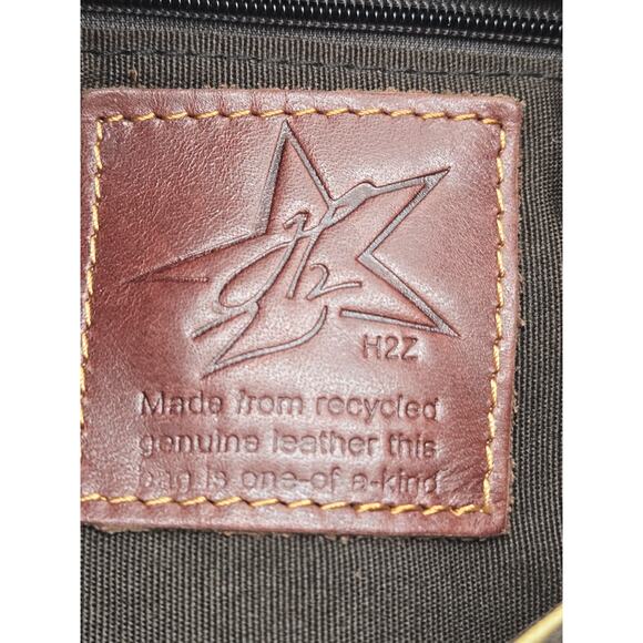 H2Z Boho 3D Flower Hippie Leather MultiColor Studded Crossbody Purse Colorful - Picture 14 of 15